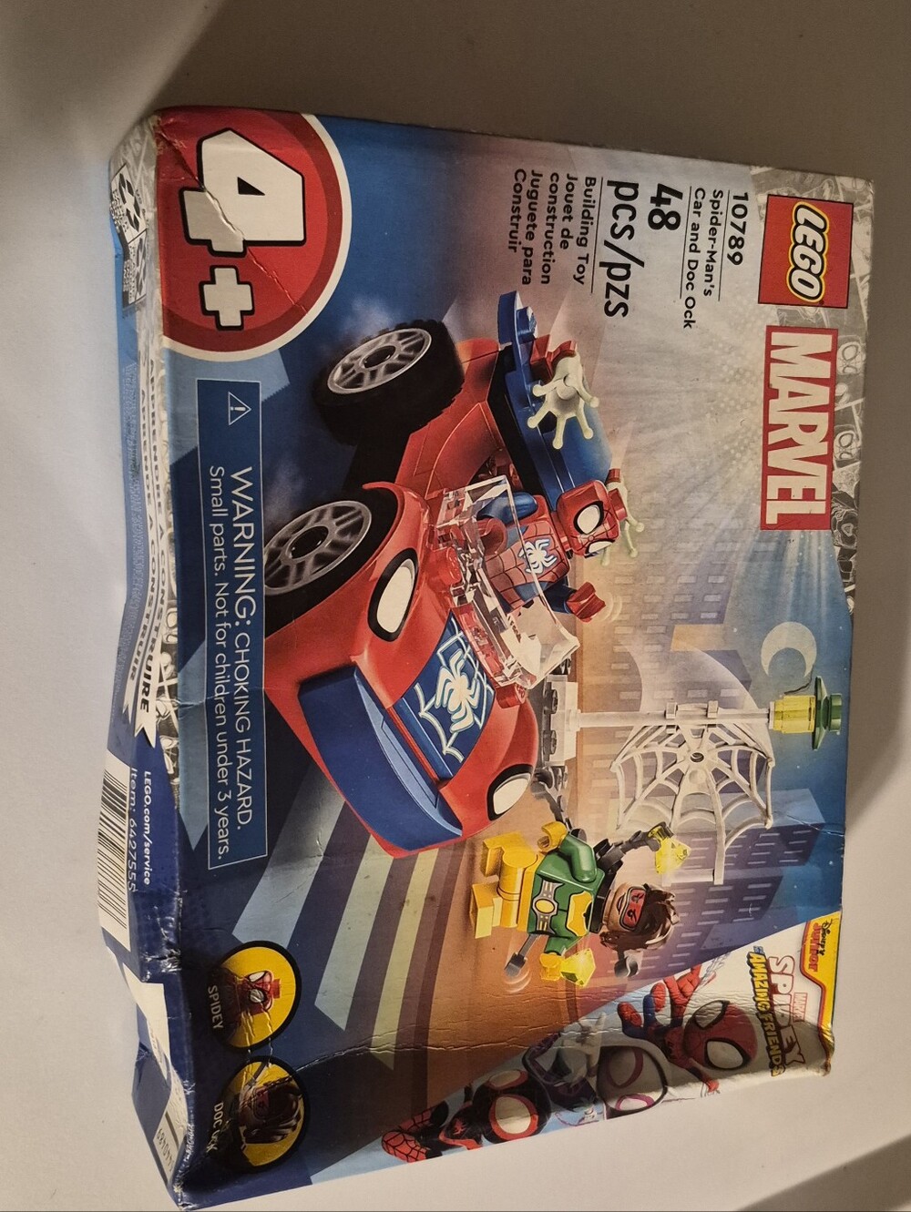 Lego Marvel Red and Blue Spider-Man Web Racer Set 48 Pice